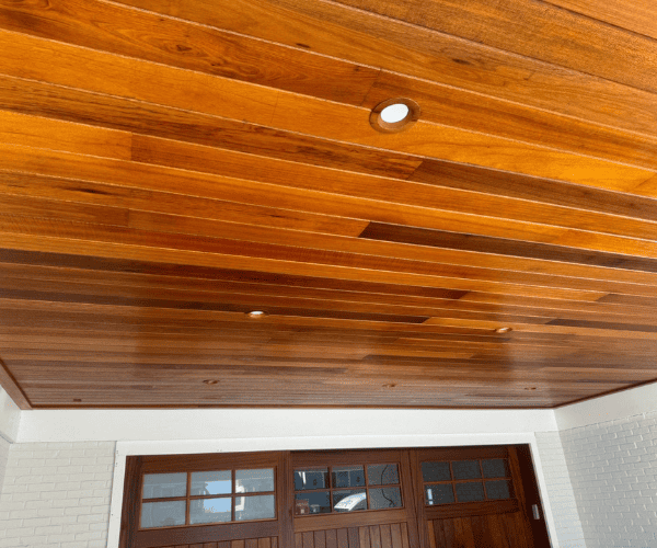 Professional exterior roof painting project in Sarasota, Florida.